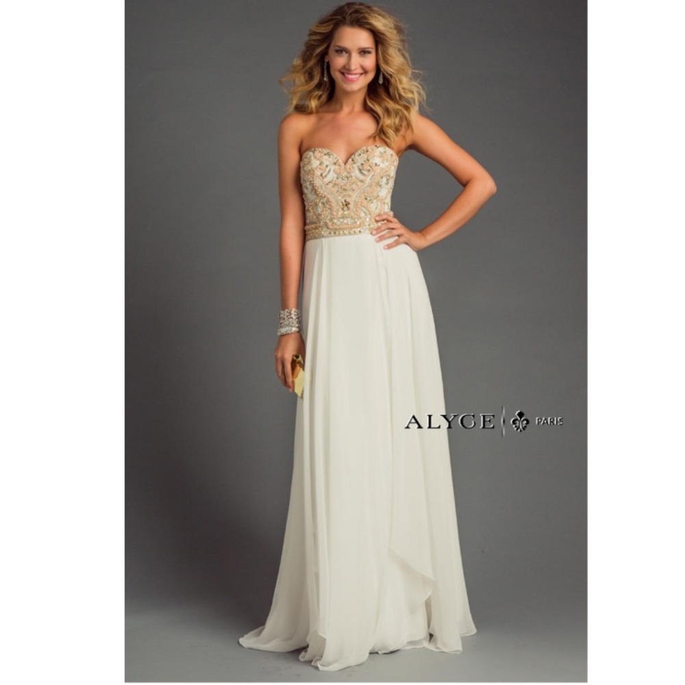 White Alyce prom dress